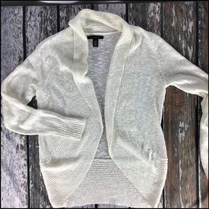 Kenneth Cole cream cardigan sweater.